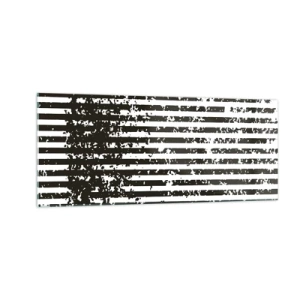 Tablou pe sticlă - Ritm și zgomot - 100x40 cm