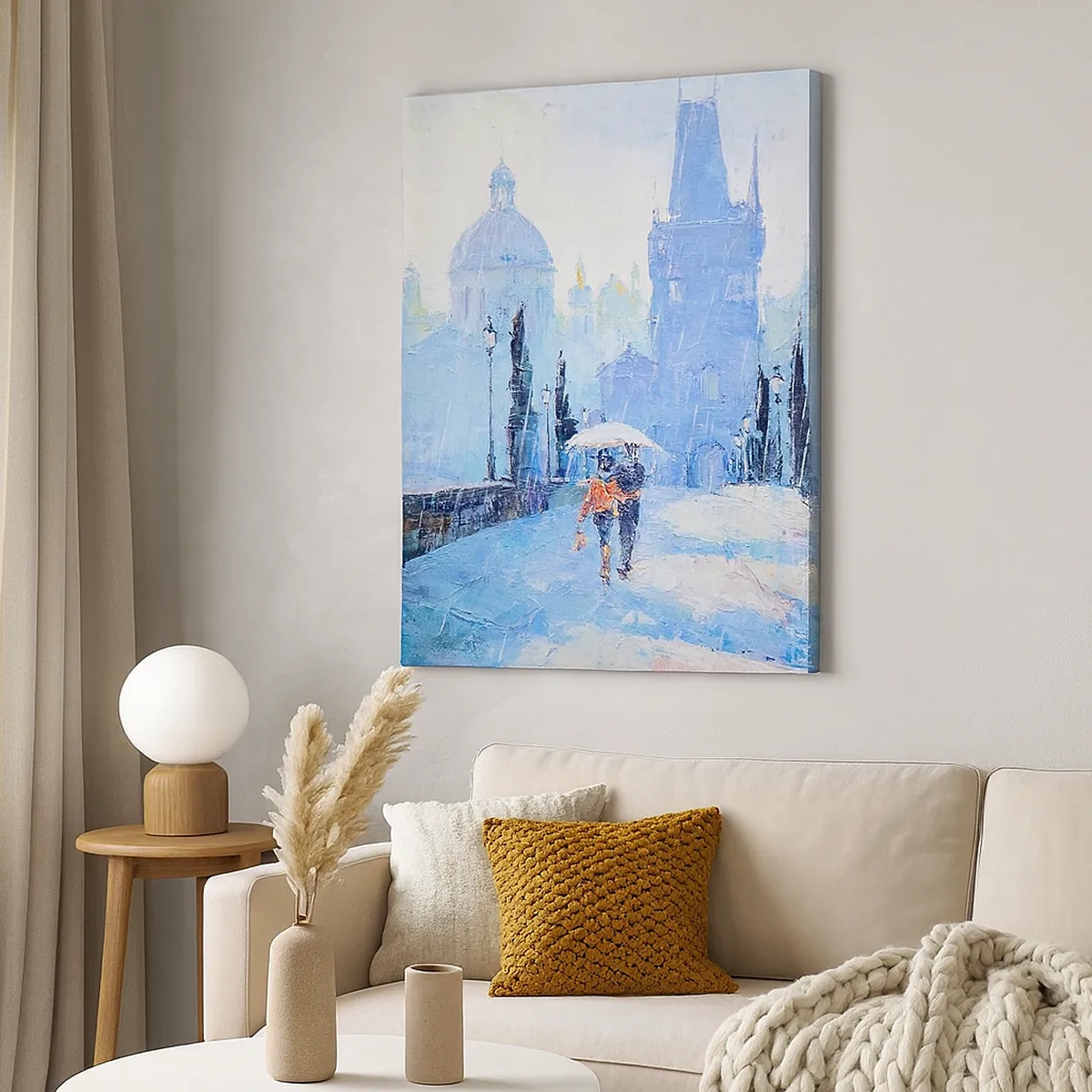 Tablou pe pânză - Probabil că am fost vrăjiți de ploaie - 50x70 cm