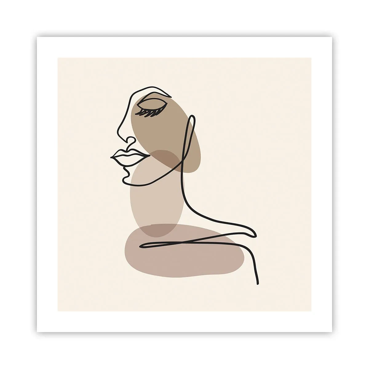 Poster - O anumită linie de frumusețe - 50x50 cm