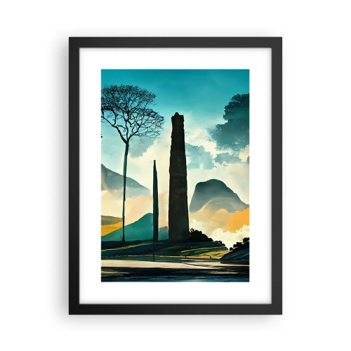 Poster în ramă neagră - Din ce în ce mai sus - 30x40 cm