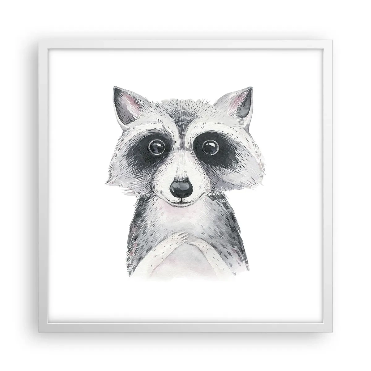 Poster în ramă albă - Un moment pentru emoții - 50x50 cm