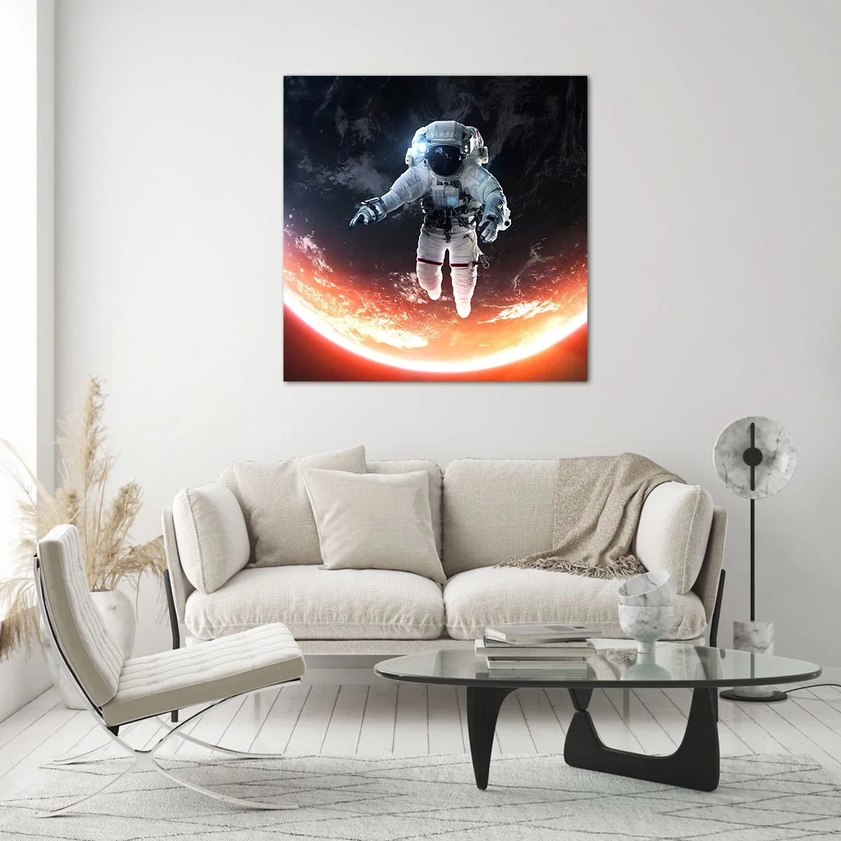 Tablou pe sticlă - Pot să mai stau un pic? - 30x30 cm