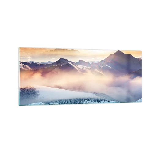 Tablou pe sticlă - Forța și puritatea naturii - 100x40 cm