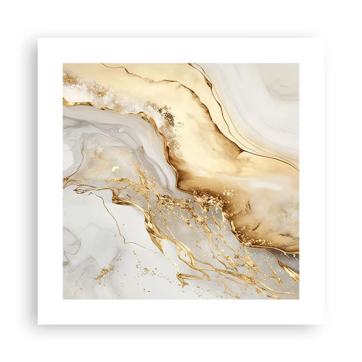 Poster - Abstracție: frumusețe și bunătate - 40x40 cm