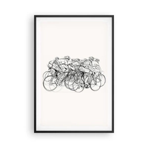 Poster în ramă neagră - Mână în mână - 61x91 cm