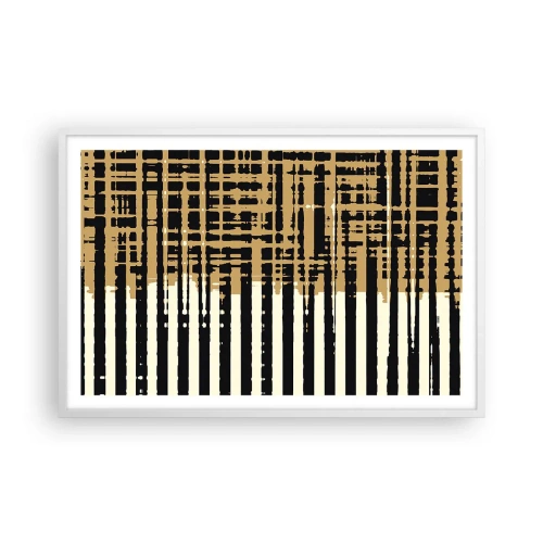 Poster în ramă albă - Abstracție arhitecturală - 91x61 cm