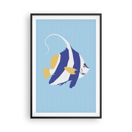 Poster în ramă neagră - Frumoasa din apele tropicale - 61x91 cm