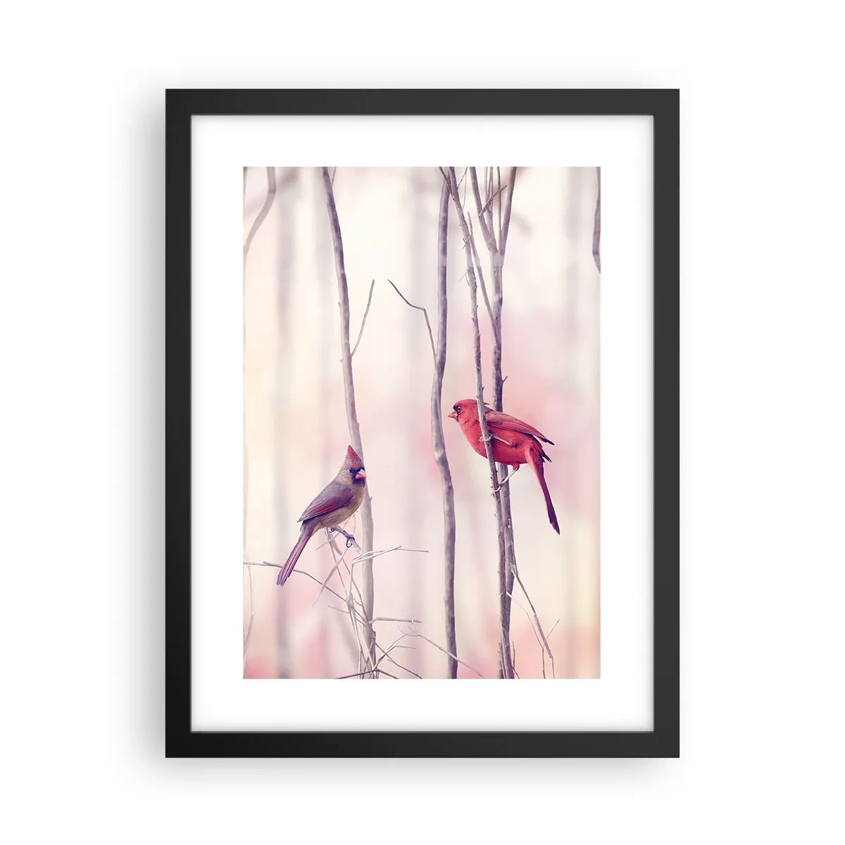 Poster în ramă neagră - O poveste din Pădurea Roz - 30x40 cm