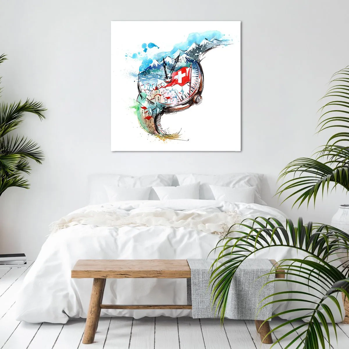 Tablou pe pânză - Spiritul Elveției - 40x40 cm