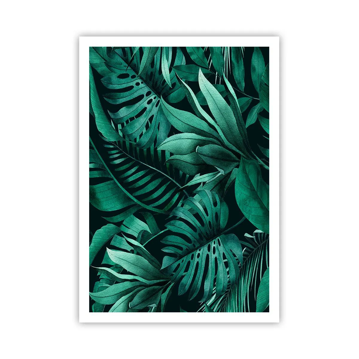 Poster - Profunzimea verdelui tropical - 70x100 cm