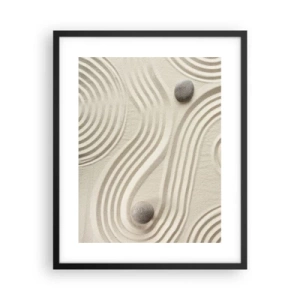 Poster în ramă neagră - Atingere de căldură - 40x50 cm