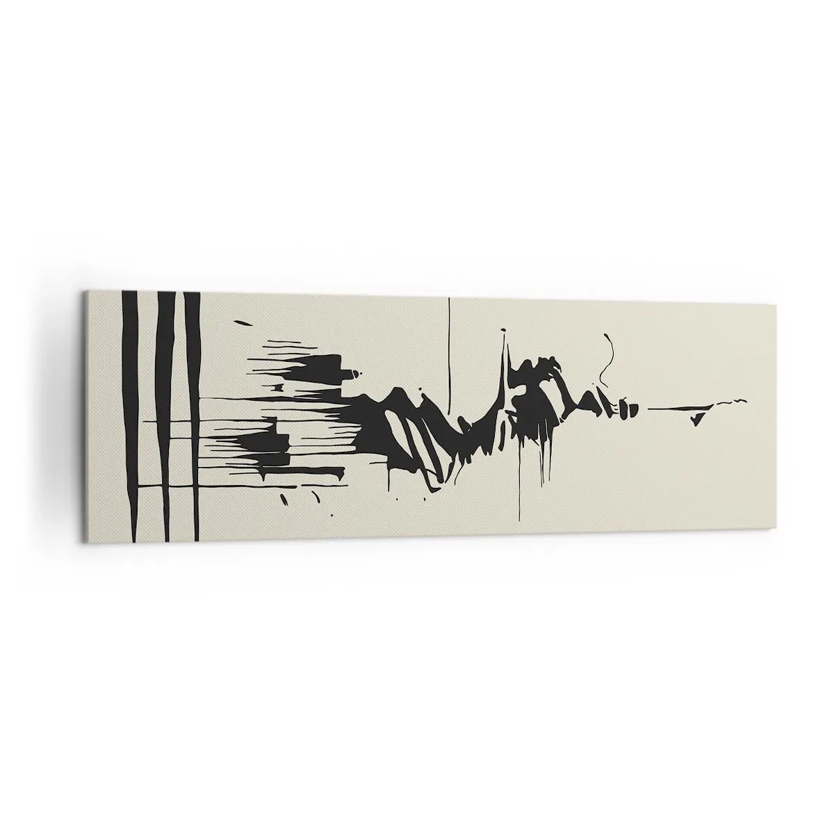Tablou pe pânză - Abstracție pripită - 160x50 cm