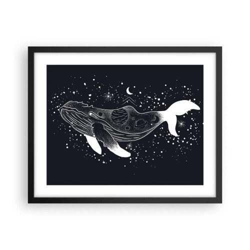 Poster în ramă neagră - În oceanul universului - 50x40 cm