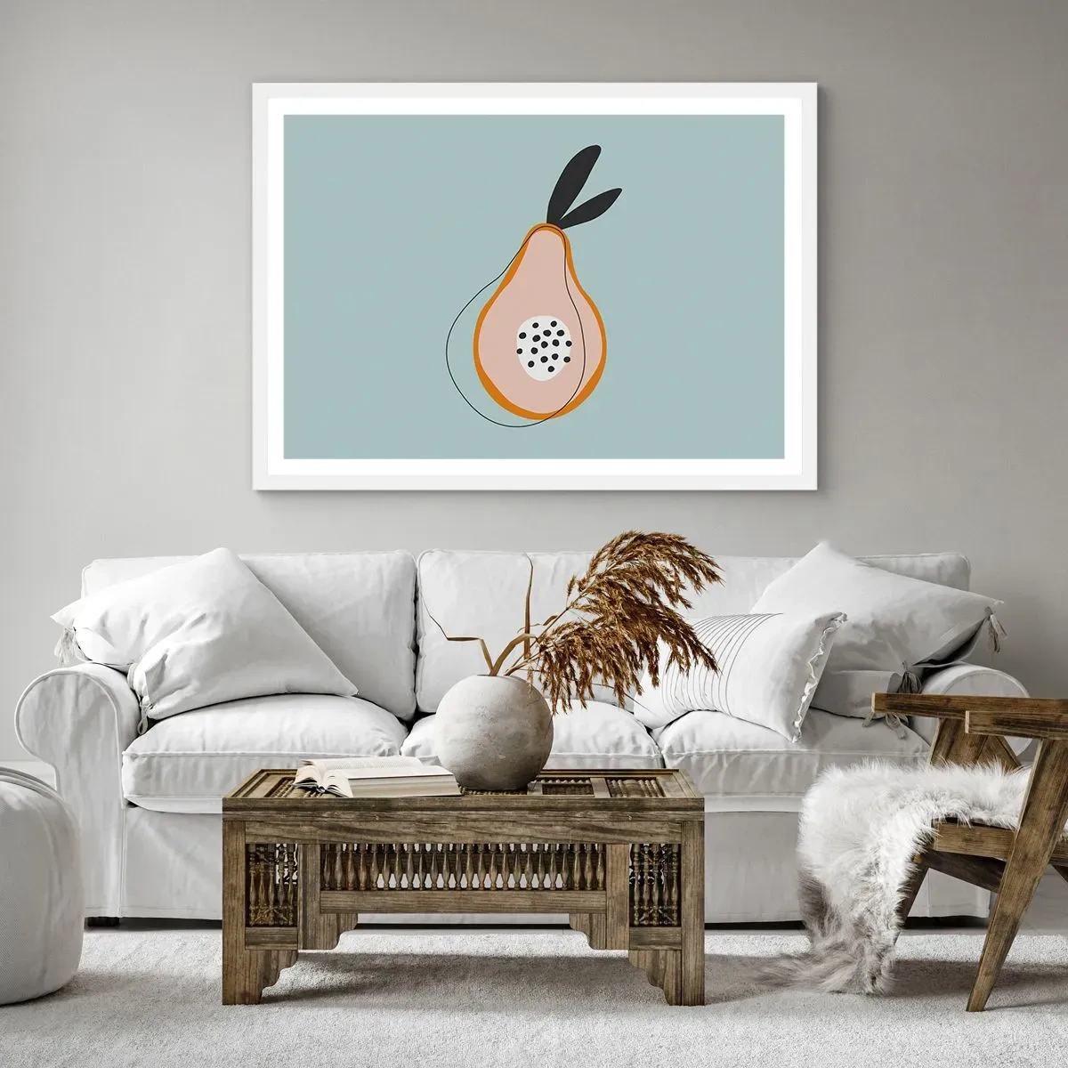 Poster în ramă albă - Pătrunzând în natura lucrurilor - 40x30 cm