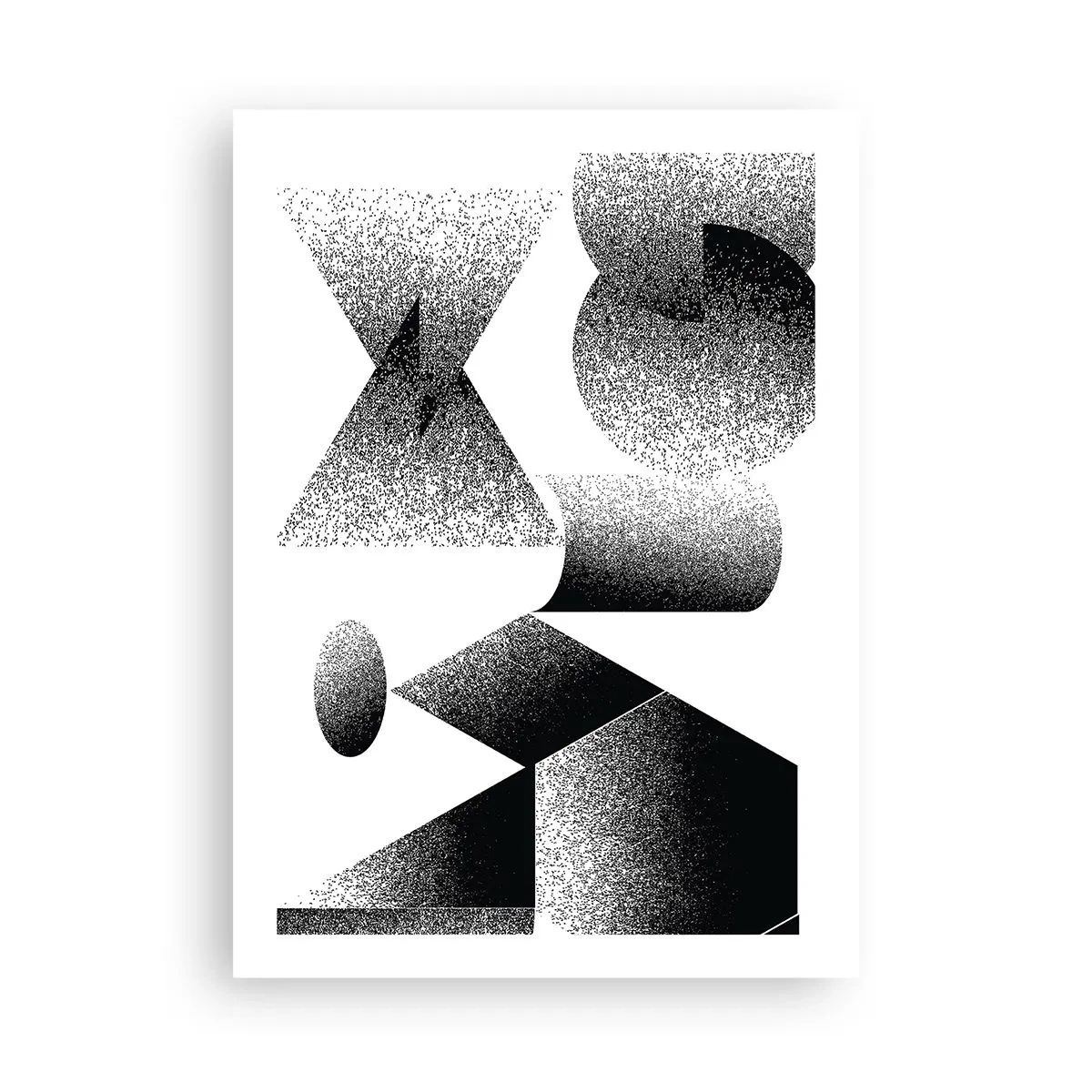 Poster - Unghiuri și ovale - 50x70 cm