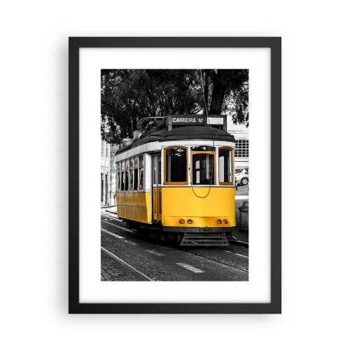 Poster în ramă neagră - Sună fado în fundal - 30x40 cm