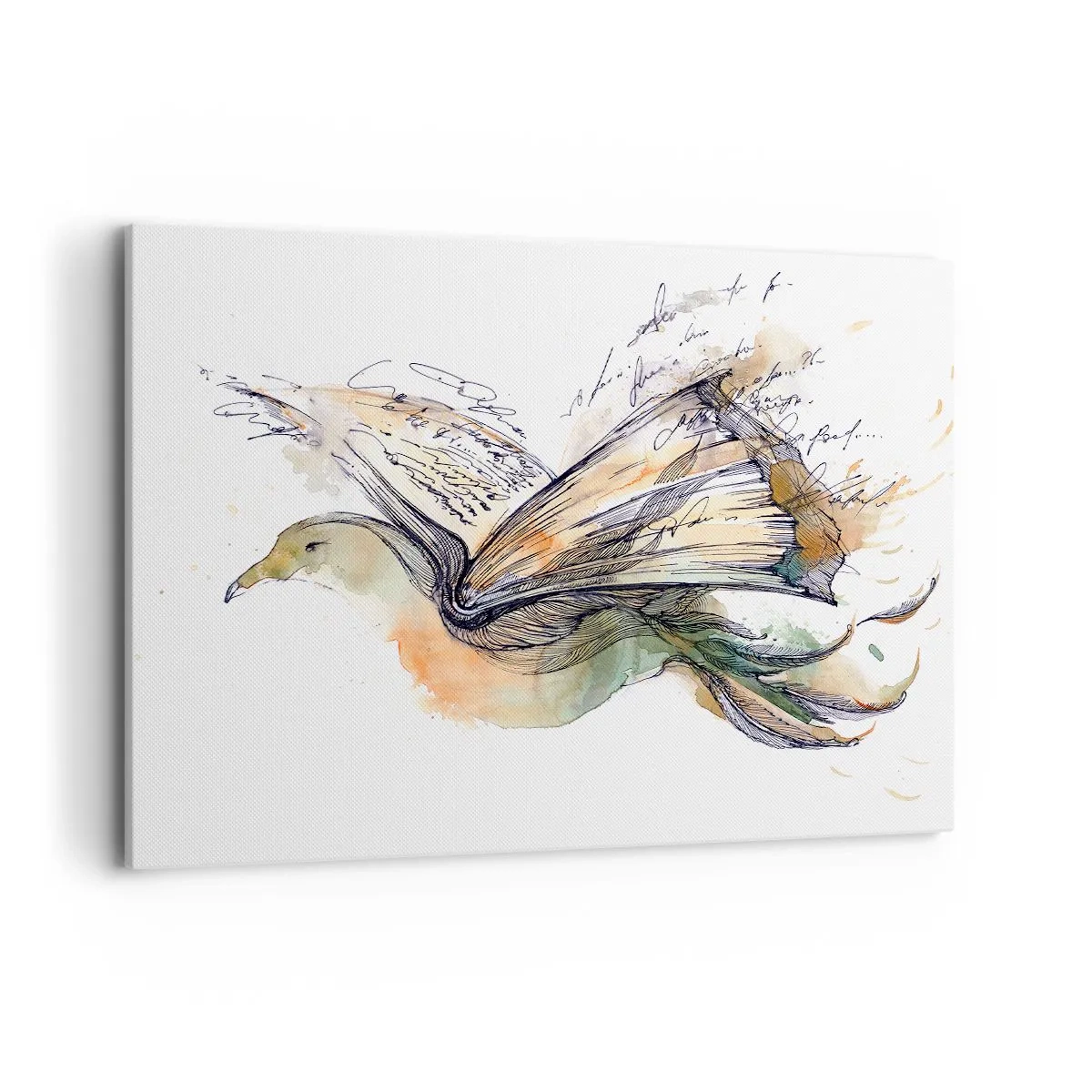Tablou pe pânză - Pe aripile poeziei - 100x70 cm