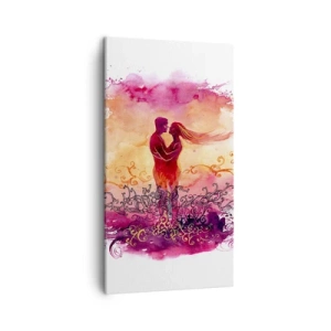 Tablou pe pânză - De o singură inimă! Am nevoie de atât de puțin.. - 45x80 cm