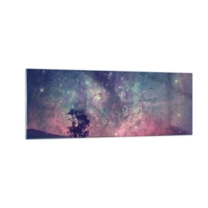 Tablou pe sticlă - Sub un cer magic - 140x50 cm