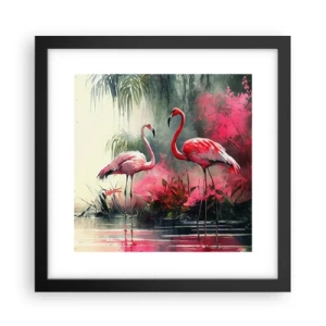 Poster în ramă neagră - O lecție de farmec natural - 30x30 cm