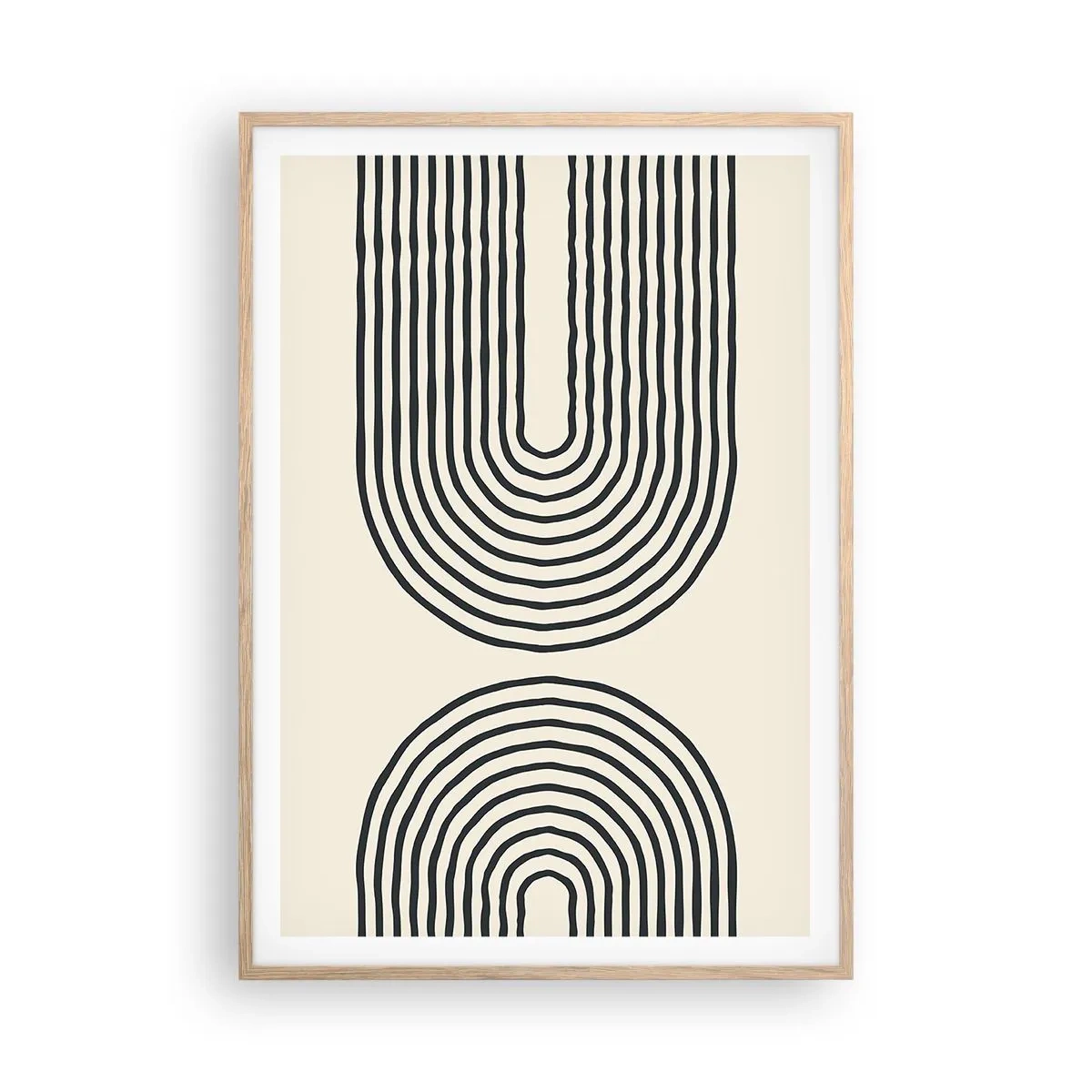 Poster în ramă de stejar deschis - În curând... - 70x100 cm