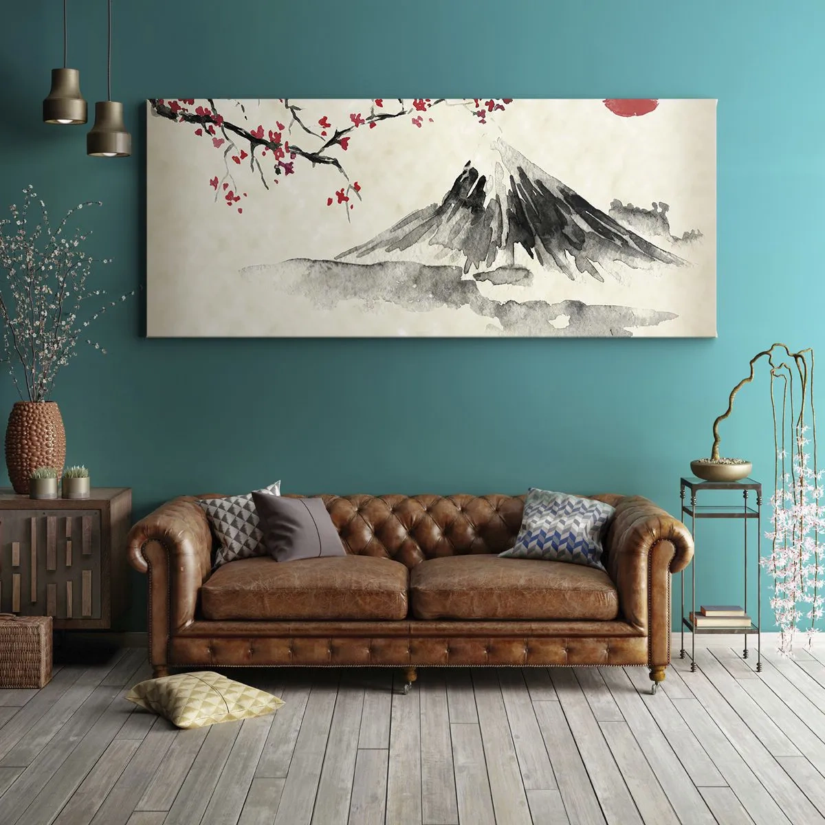 Tablou pe pânză - Îndrăgostește-te de Japonia - 100x40 cm