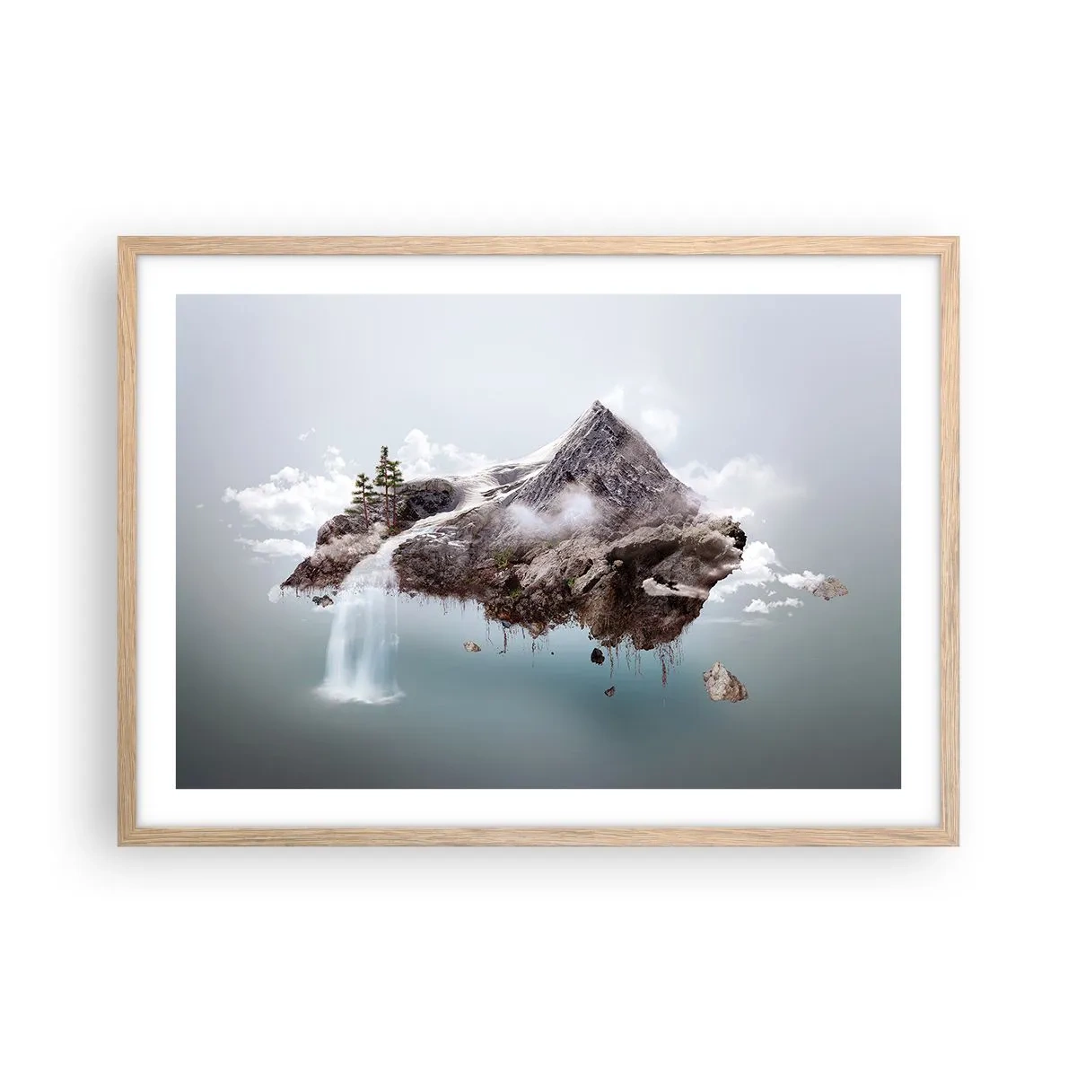 Poster în ramă de stejar deschis - Prin ochii unui suprarealist - 70x50 cm