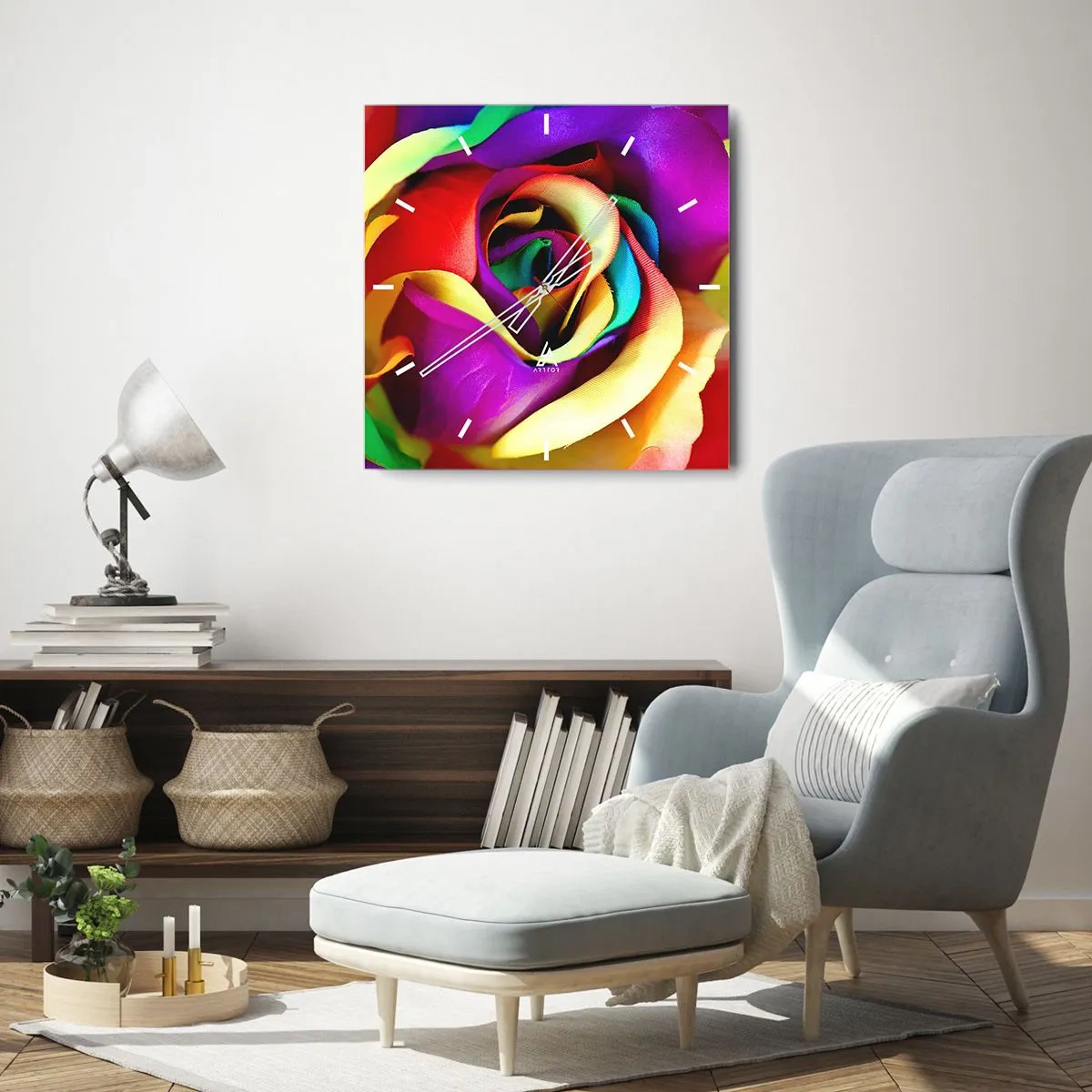 Ceas de perete - Ceas pe sticlă - Acest lucru este imposibil - 40x40 cm