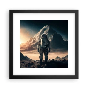 Poster în ramă neagră - O nouă provocare - 30x30 cm