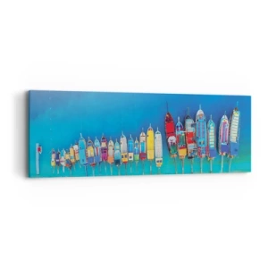 Tablou pe pânză - Din perspectiva unei păsări - 90x30 cm