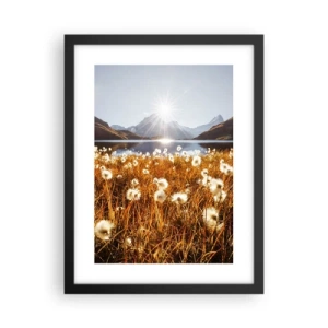 Poster în ramă neagră - Duritatea rocilor, moliciunea ierbii - 30x40 cm