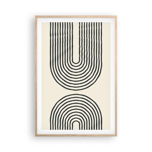 Poster în ramă de stejar deschis - În curând... - 61x91 cm