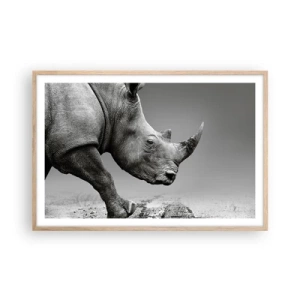 Poster în ramă de stejar deschis - O forță de neoprit - 91x61 cm