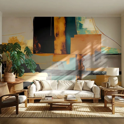 Tapet Premium Sand - Abstracția - lumină și umbră - Abstracția, Modern, Bucată - 450x315 cm