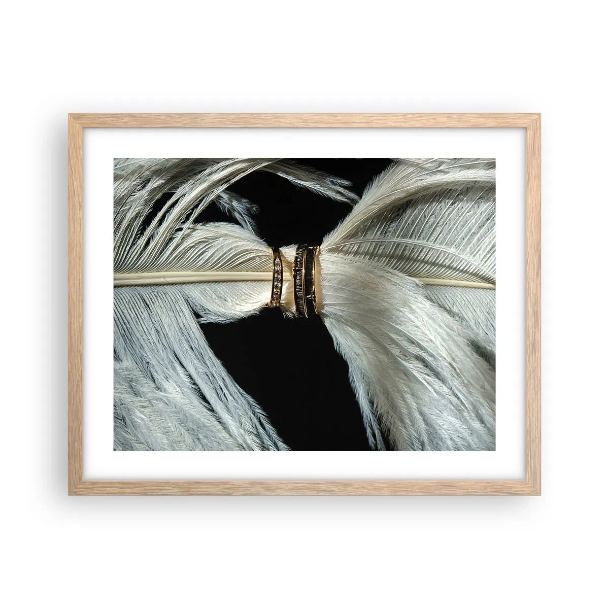 Poster în ramă de stejar deschis - ...și nu te voi părăsi.. - 50x40 cm
