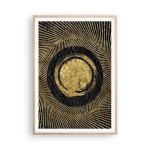 Poster în ramă de stejar deschis - Compoziție glamour - 70x100 cm