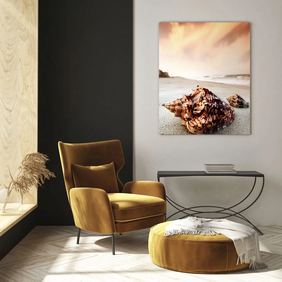 Tablou pe sticlă - Exilate de valuri - 70x100 cm