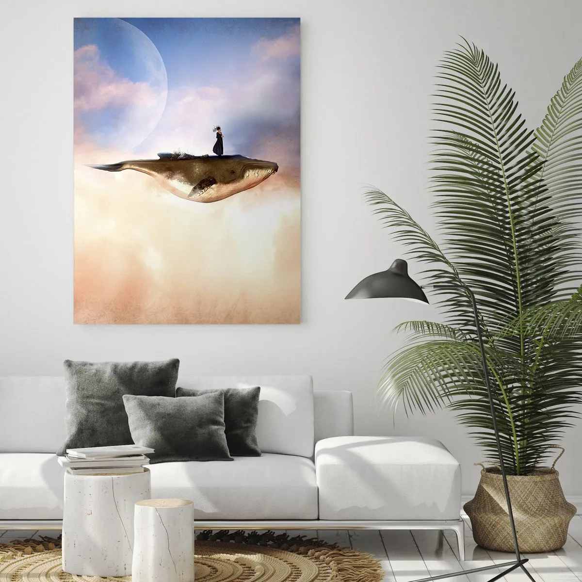 Tablou pe sticlă - O călătorie suprarealistă - 50x70 cm