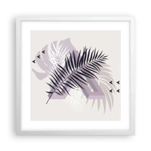 Poster în ramă albă - Umbra unei umbre - 40x40 cm