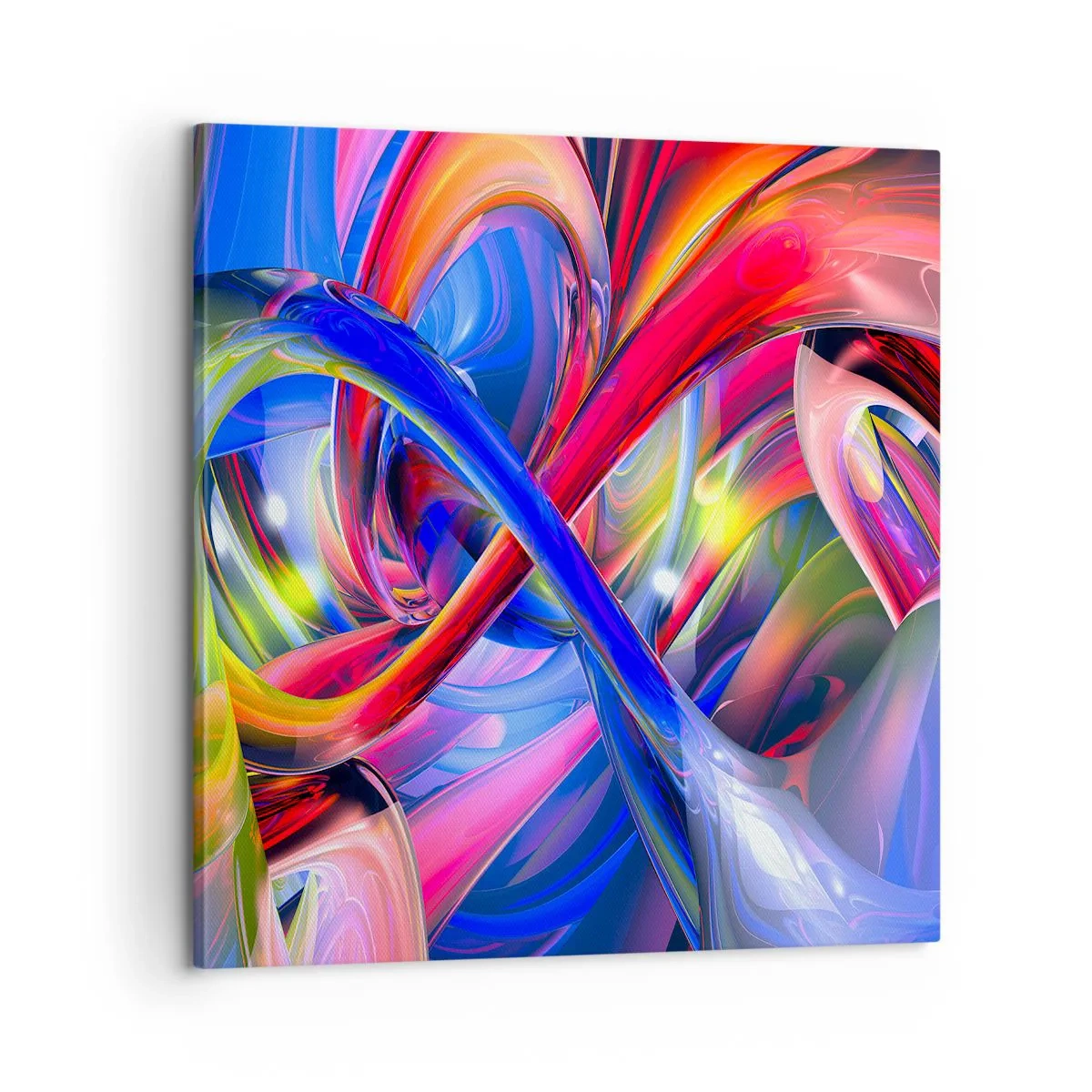 Tablou pe pânză - Dansul culorilor - 60x60 cm
