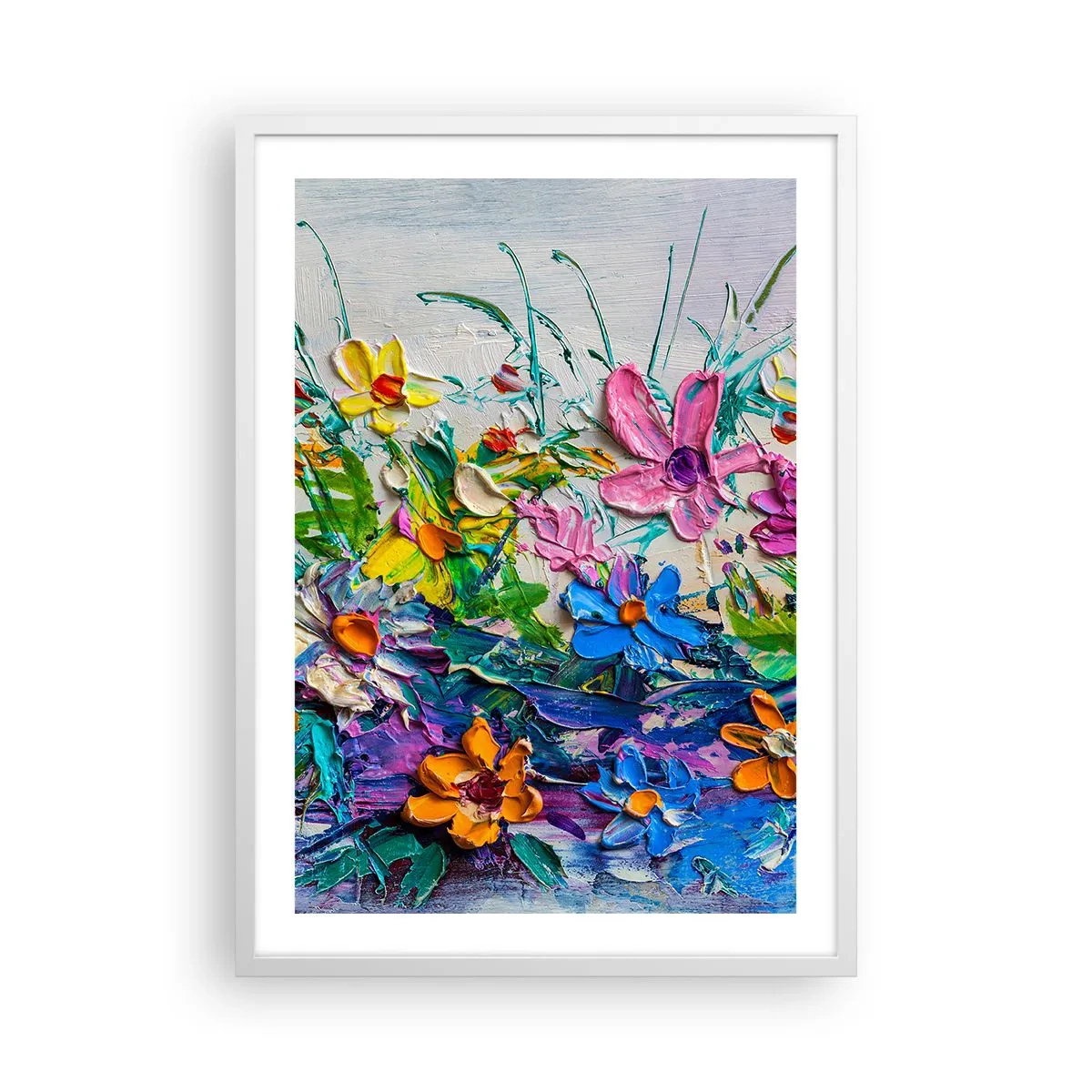 Poster în ramă albă - Nu este deloc o natură moartă - 50x70 cm