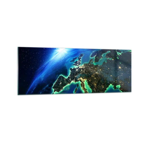 Tablou pe sticlă - O Europă scânteietoare - 140x50 cm