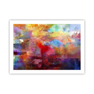Poster - O privire în interiorul curcubeului - 70x50 cm