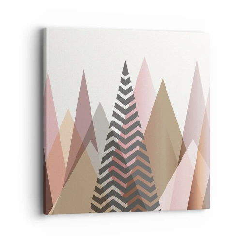 Tablou pe pânză - Construcție piramidală - 40x40 cm