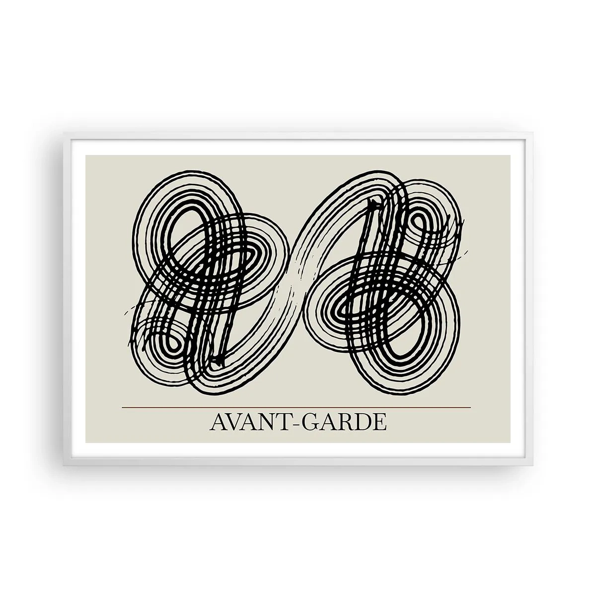 Poster în ramă albă - A apărut spontan - 100x70 cm