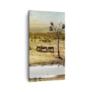 Tablou pe pânză - "Și din Eden curgea un râu..." - 45x80 cm