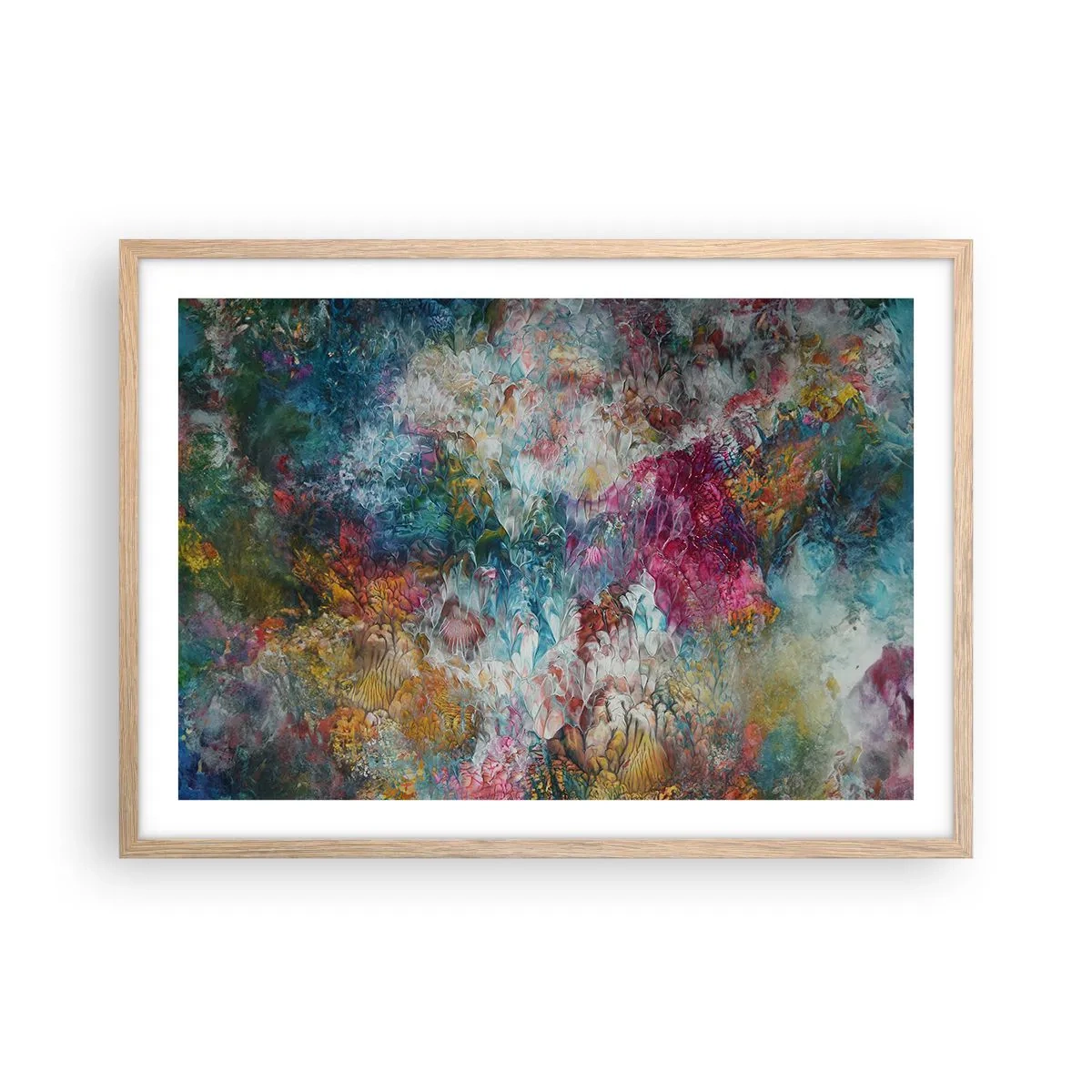 Poster în ramă de stejar deschis - În plină înflorire - 70x50 cm