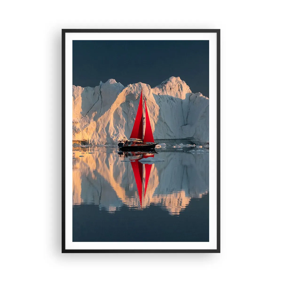 Poster în ramă neagră - La capătul lumii - 70x100 cm