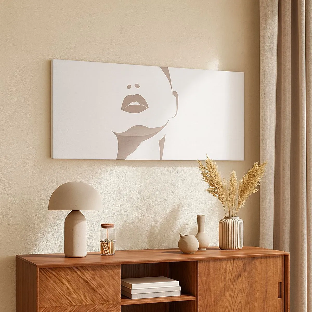 Tablou pe pânză - Creată din lumină și umbră - 100x40 cm