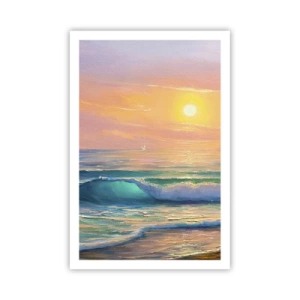 Poster - Cântecul turcoaz al valurilor - 61x91 cm